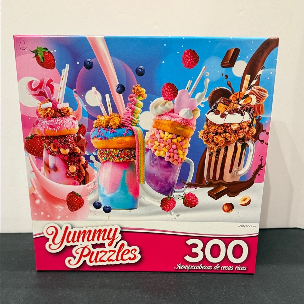 Yummy Puzzles Crazy Shakes CraZArt 300 Piece jigsaw Puzzle ice cream SALE🔴3/$25!